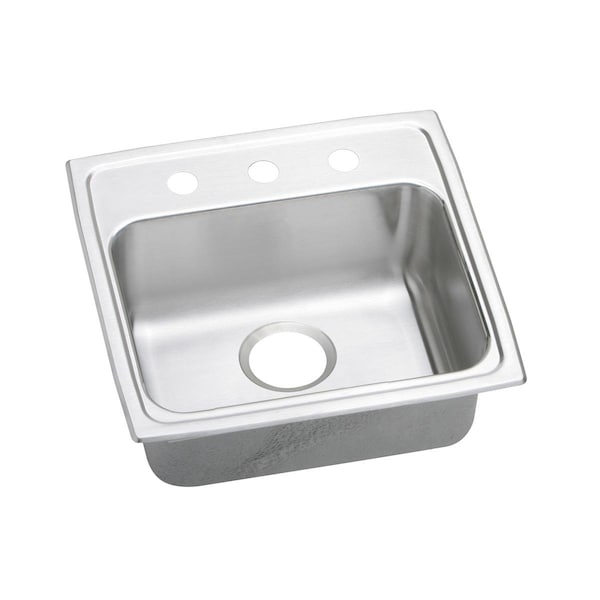 Lustertone Stainless Steel 19 X 18 X 4-1/2 Single Bowl Top Mount Ada Sink